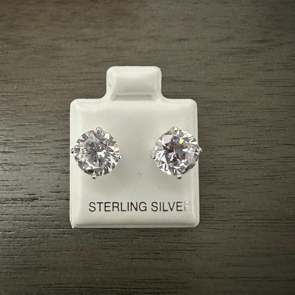 Sterling Silver 925 Stud Earrings